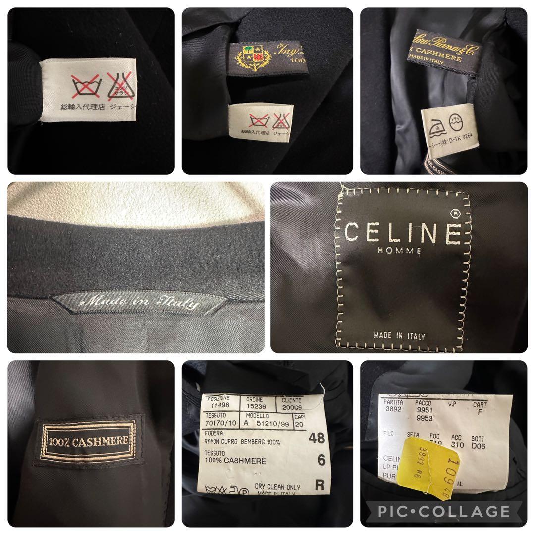 【幻の一着】セリーヌ　ダブルチェスターコート　カシミヤ100% ロロピアーナ