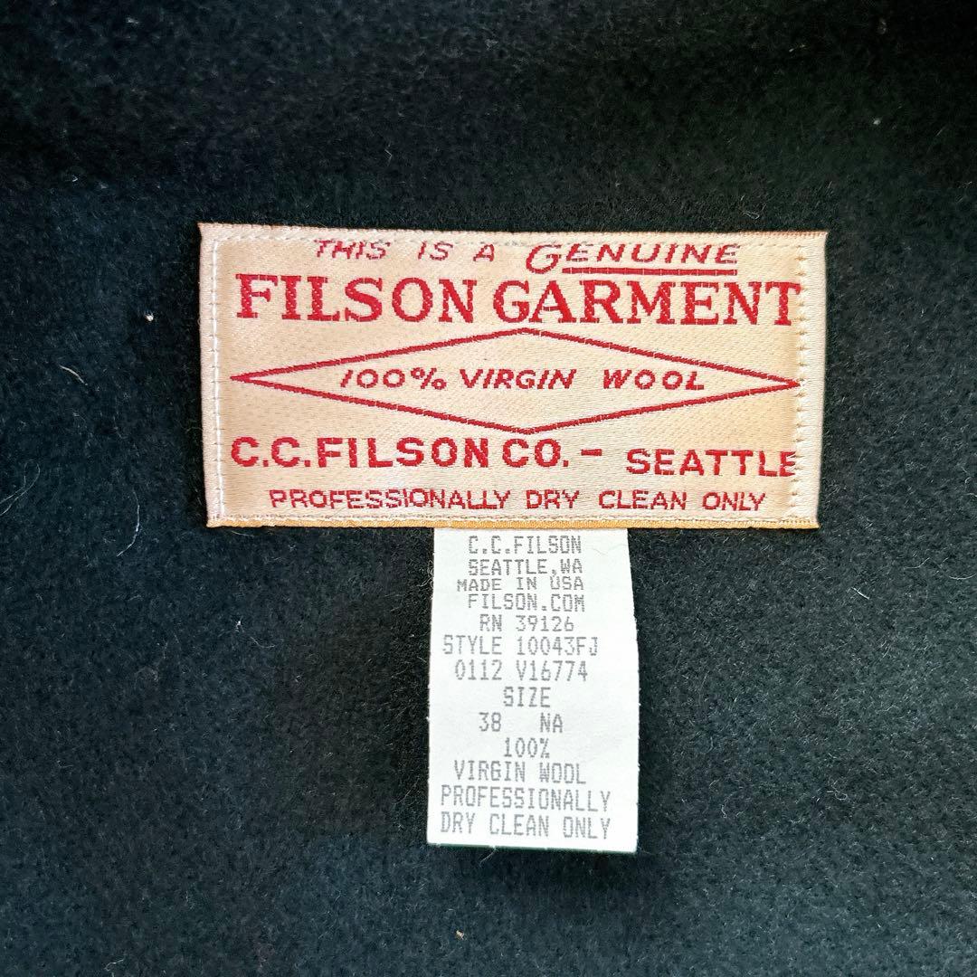 極美品　フィルソン マッキノーウールクルーザージャケットUSA製　ブラック