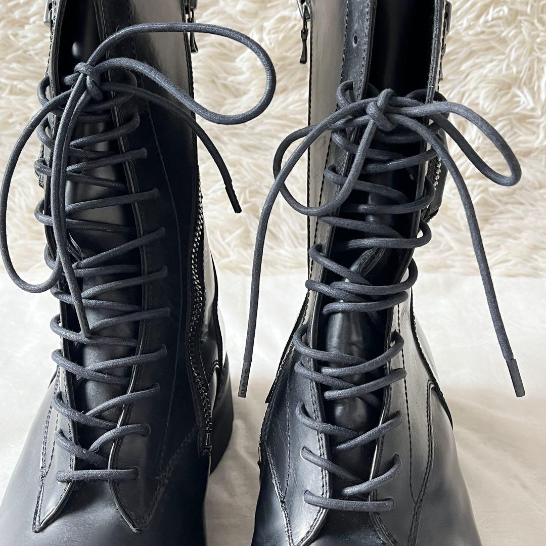 美品✨JULIUS ユリウス W SIDE ZIP MILITARY BOOTS