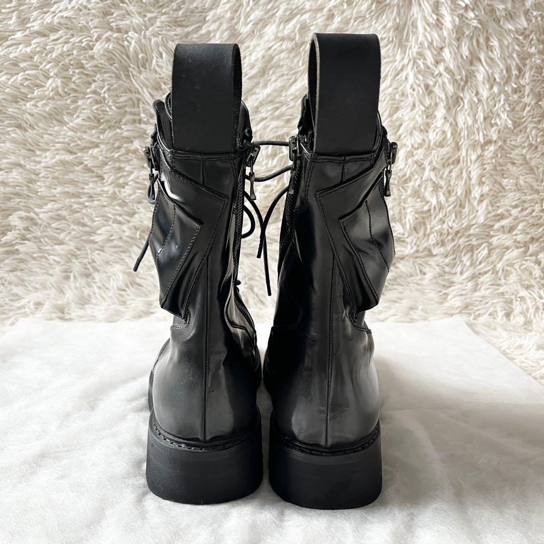 美品✨JULIUS ユリウス W SIDE ZIP MILITARY BOOTS