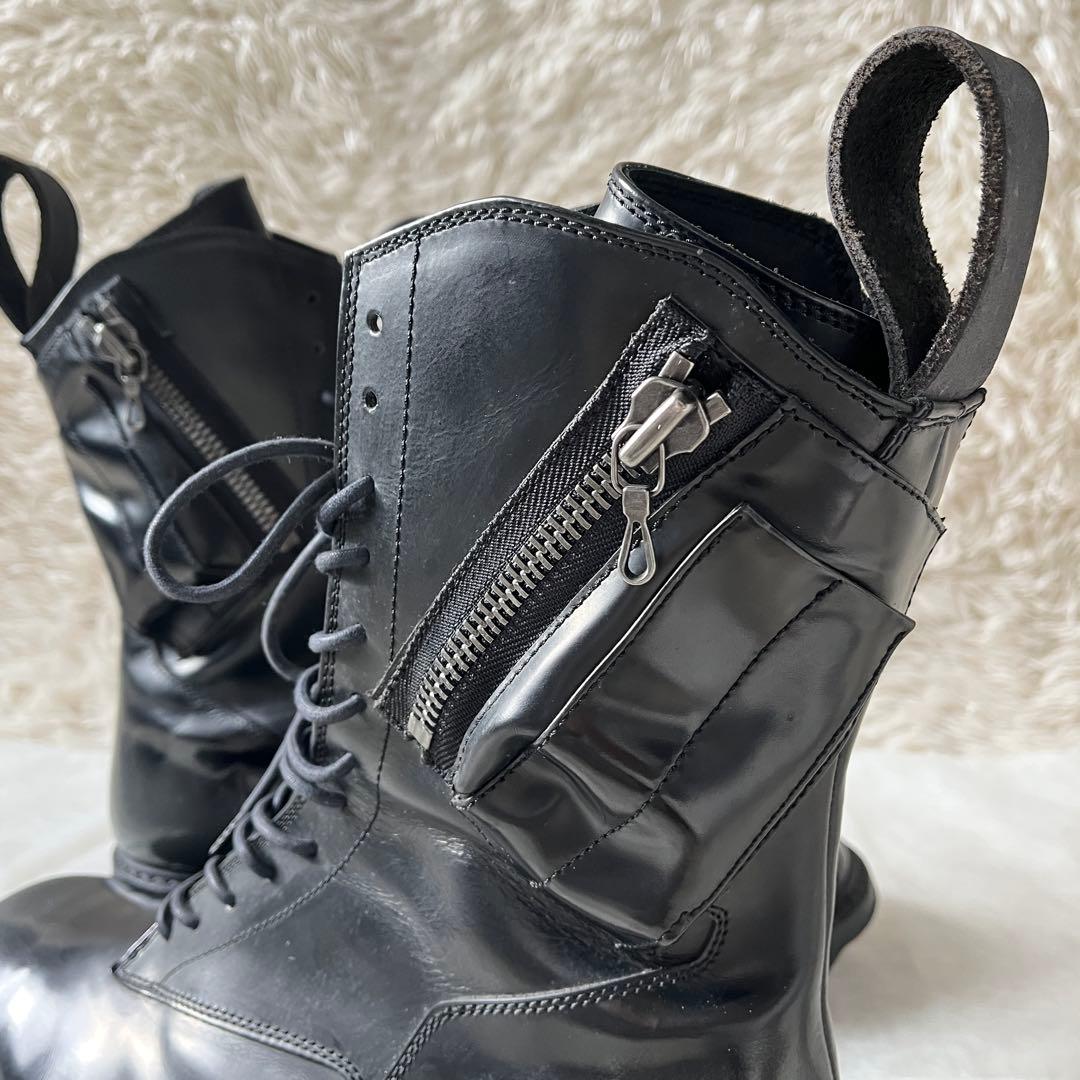 美品✨JULIUS ユリウス W SIDE ZIP MILITARY BOOTS
