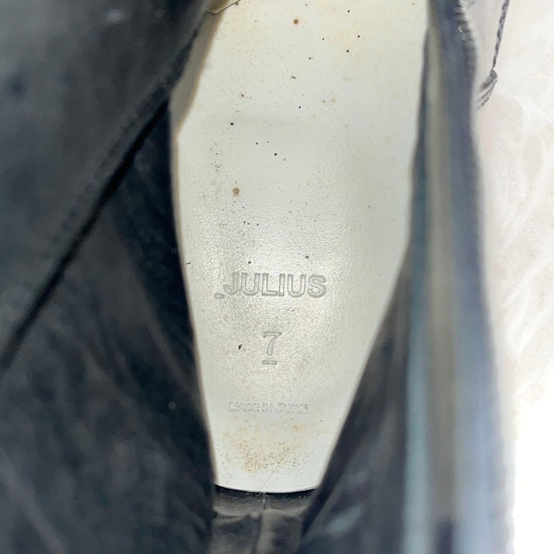 美品✨JULIUS ユリウス W SIDE ZIP MILITARY BOOTS