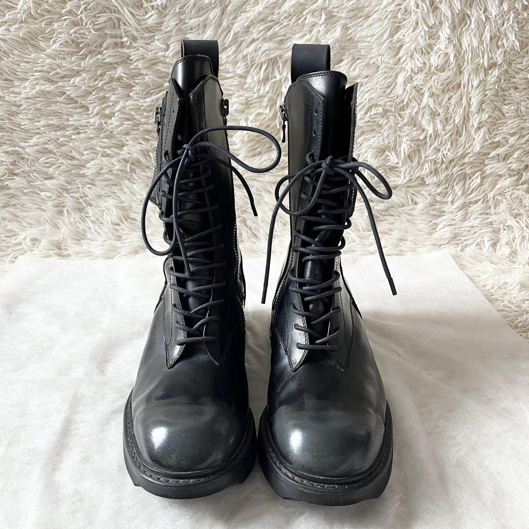 美品✨JULIUS ユリウス W SIDE ZIP MILITARY BOOTS