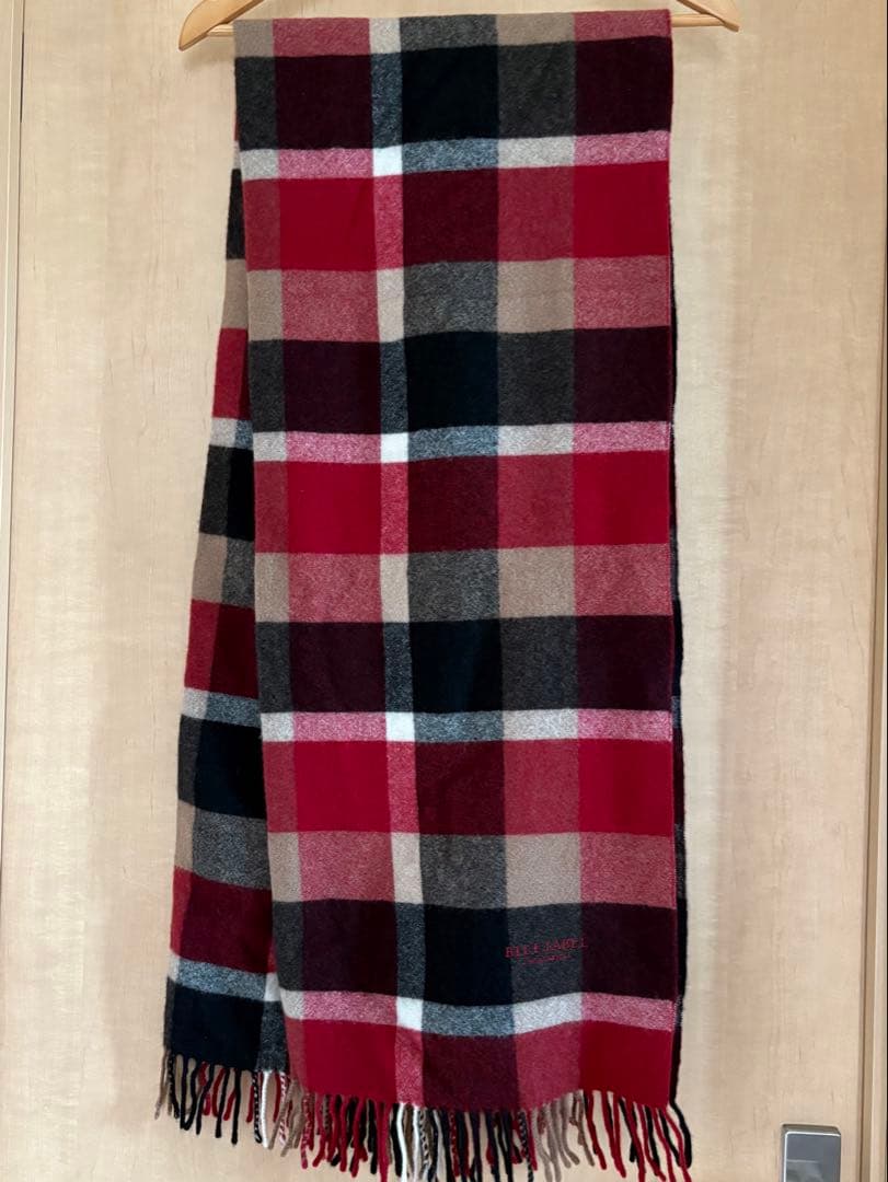 【SALE】大人気♡BLUE LABEL チェック柄ストール　マフラー 赤