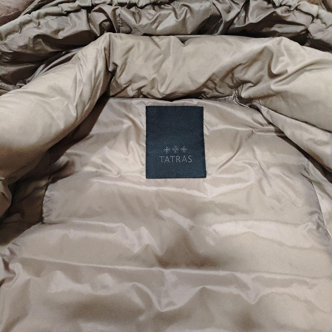 美品TATRAS ファー付きダウンベスト　フード　ファー取外し可能　サイズ1