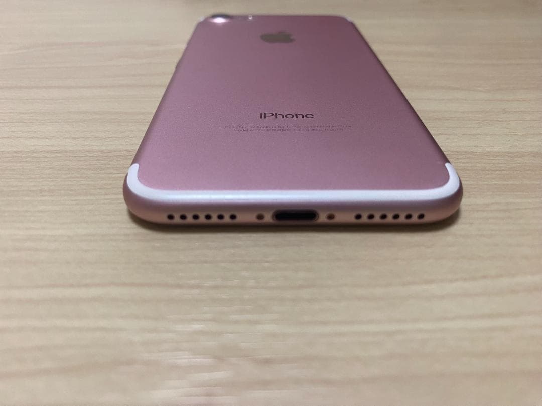 iPhone7 ローズゴールド ピンク系 SIMフリー 本体 バッテリー98%