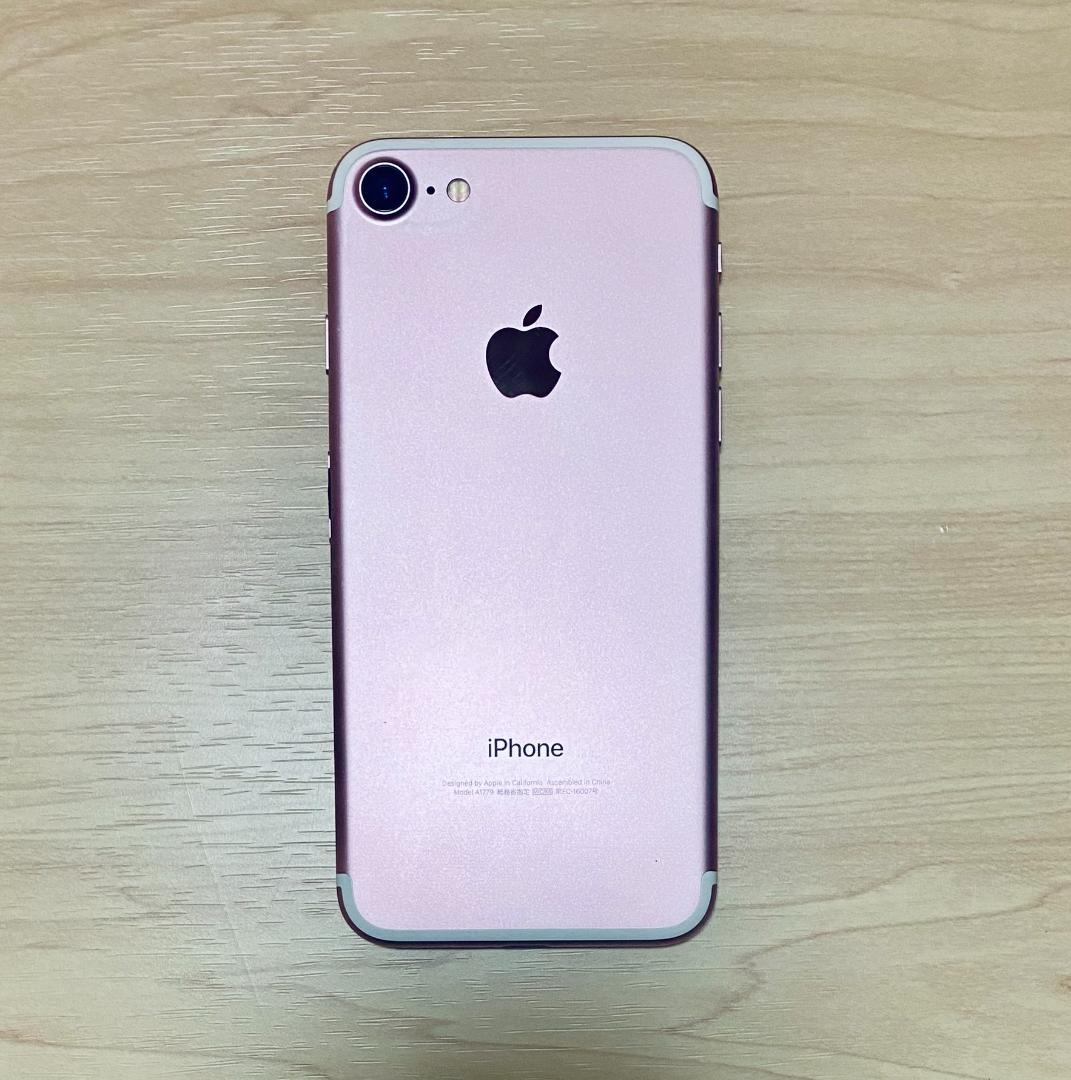 iPhone7 ローズゴールド ピンク系 SIMフリー 本体 バッテリー98%