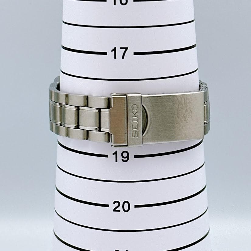 セイコー クロノグラフ メンズ腕時計 ブラック 7T92-0DW0 動作良好