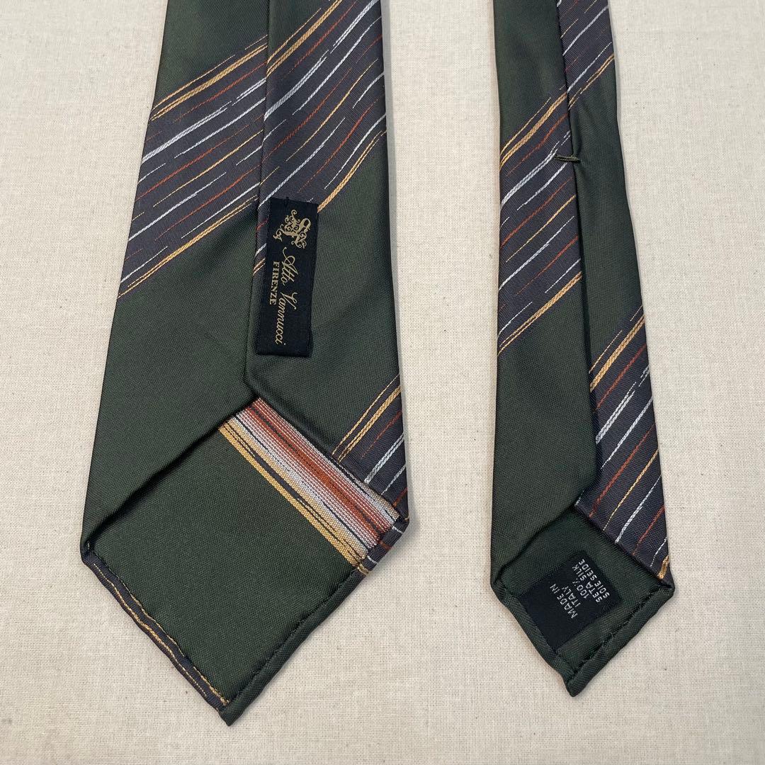 美品）Atto Vannucci アットヴァンヌッチ ハンドメイドネクタイ