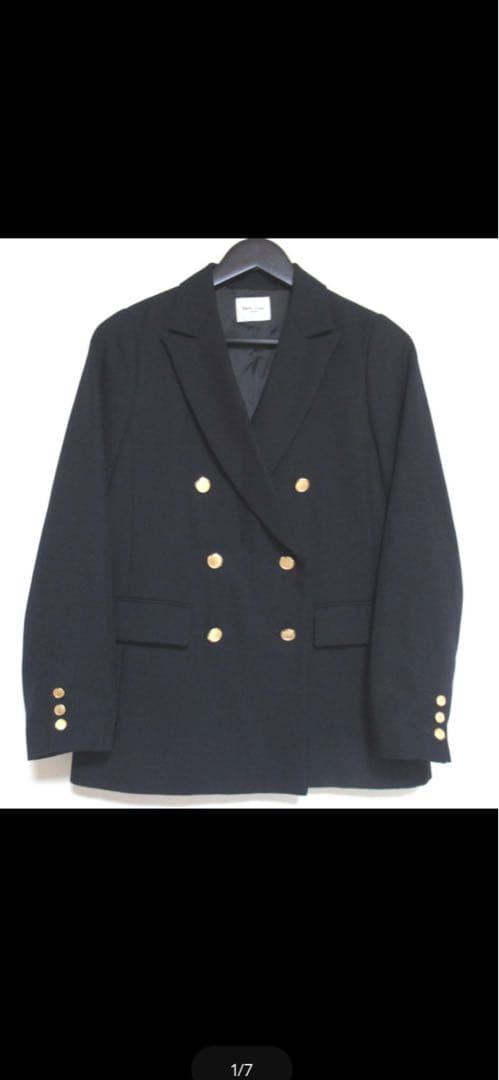 美品 Demi-Luxe BEAMS ドライギャバジャケット 36ネイビー