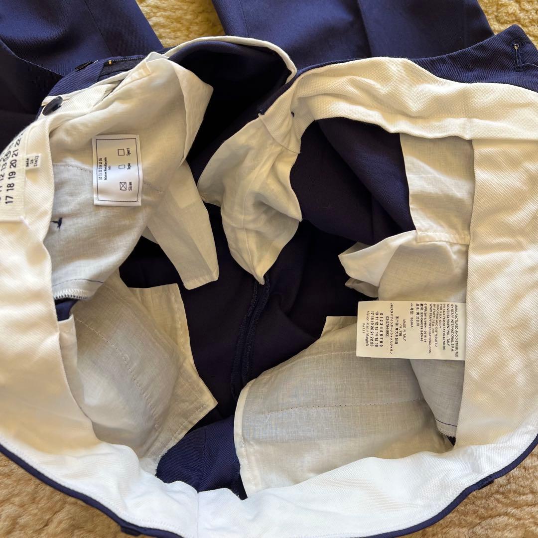 マルジェラ コットン リネン スリム スラックス サイズ44