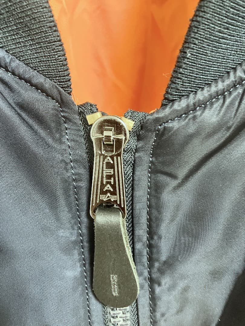 ALPHA INDUSTRIES MA-1 SLIM FIT ネイビー L