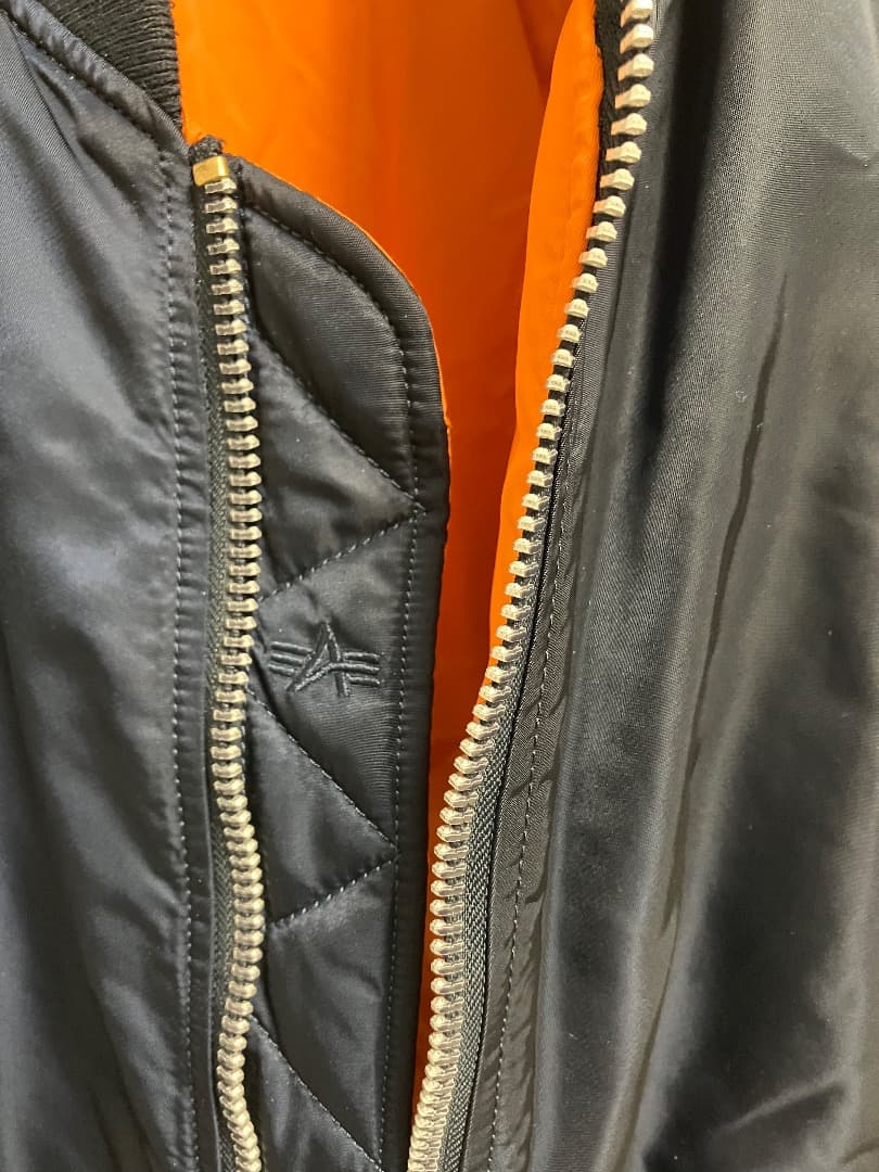 ALPHA INDUSTRIES MA-1 SLIM FIT ネイビー L