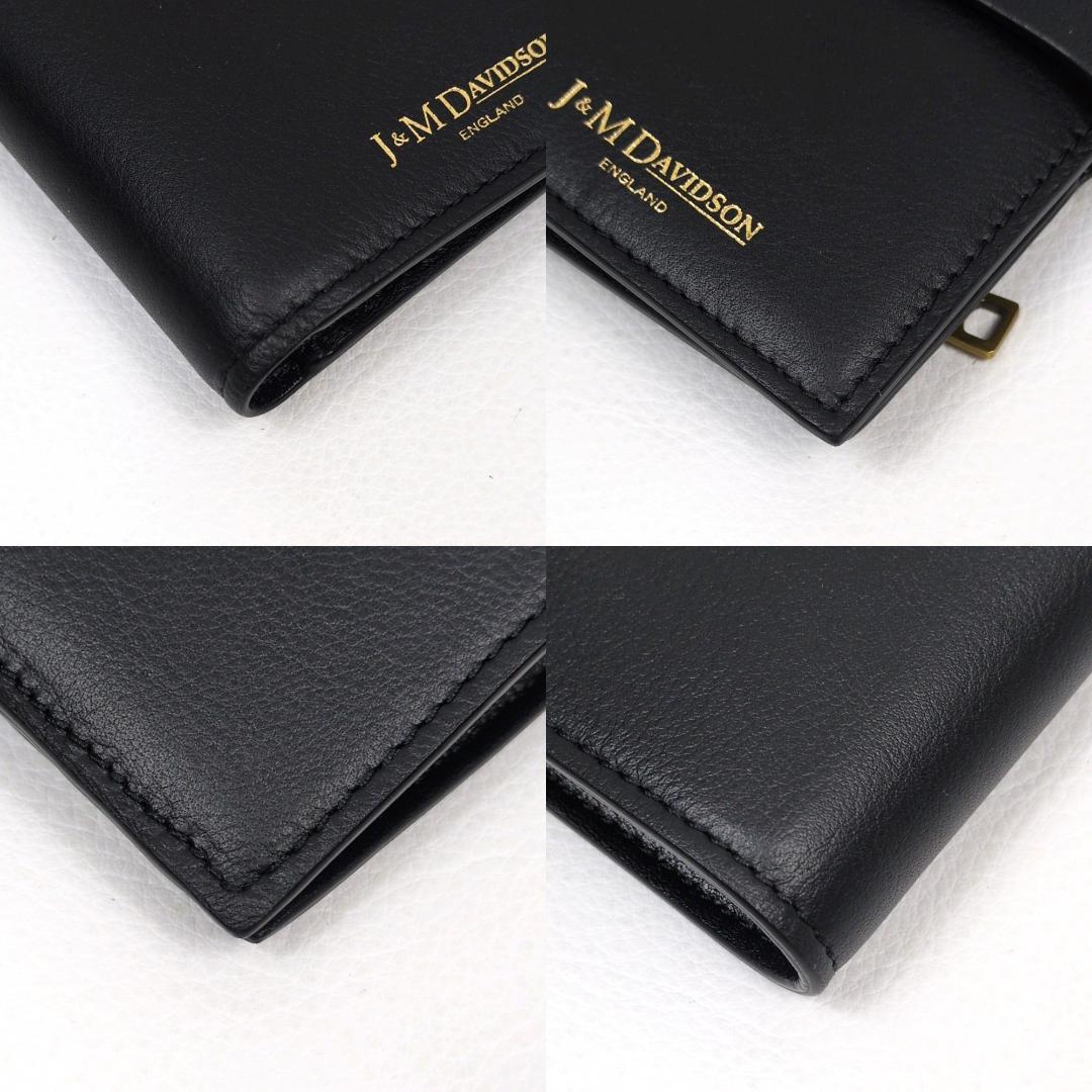 現行 美品 J&M Davidson ロサンジフォルド ブラック 折り財布
