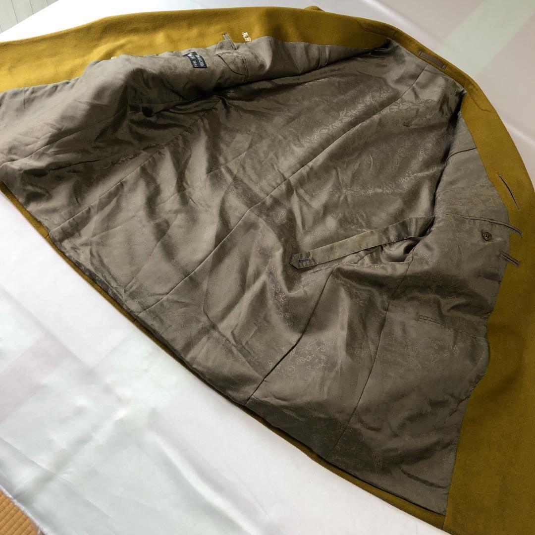 未使用級　カシミヤ100％　ダブル　テーラードジャケット　ダブル　ノーベント