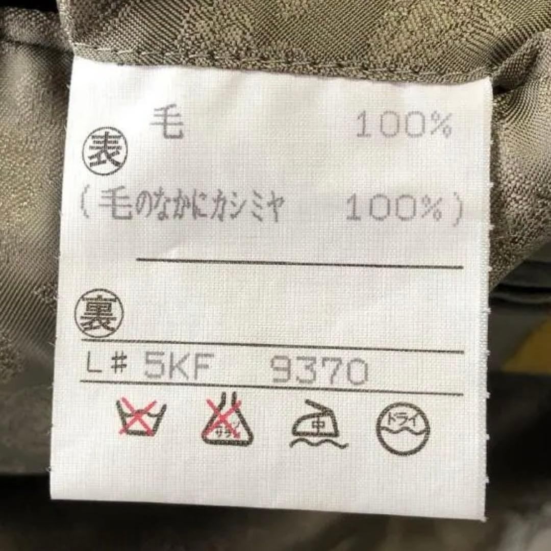 未使用級　カシミヤ100％　ダブル　テーラードジャケット　ダブル　ノーベント