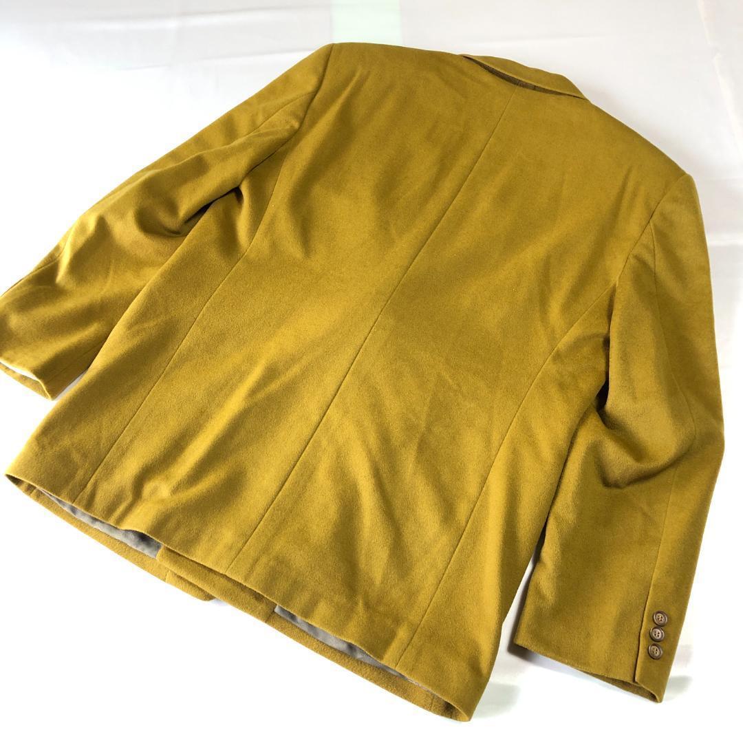 未使用級　カシミヤ100％　ダブル　テーラードジャケット　ダブル　ノーベント