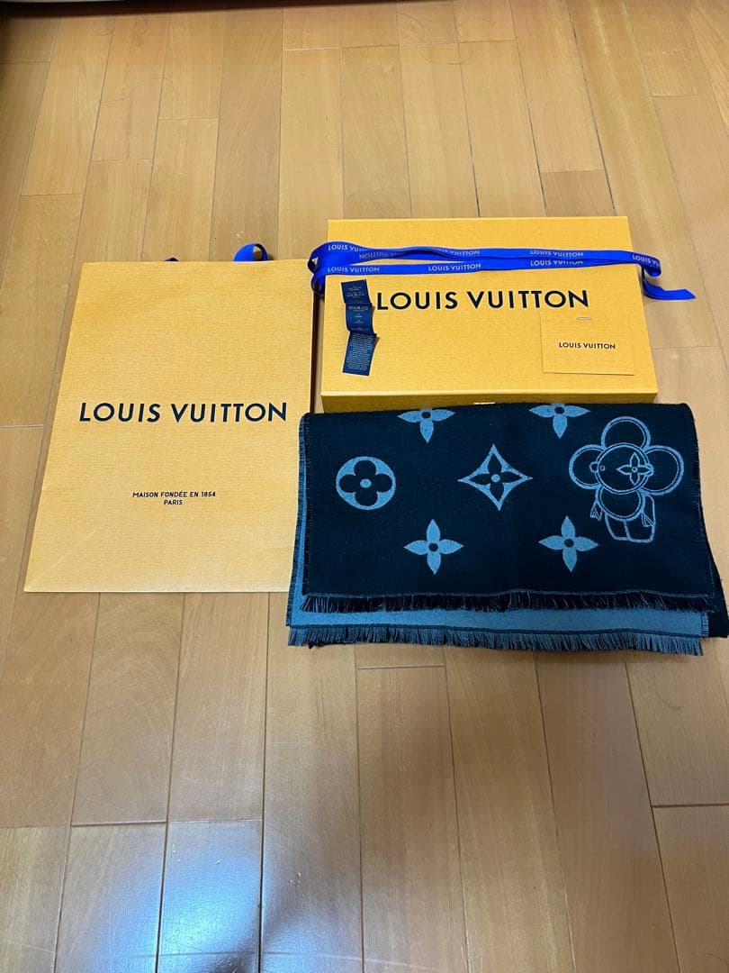 LOUIS VUITTON マフラー ウール・カシミヤ混合