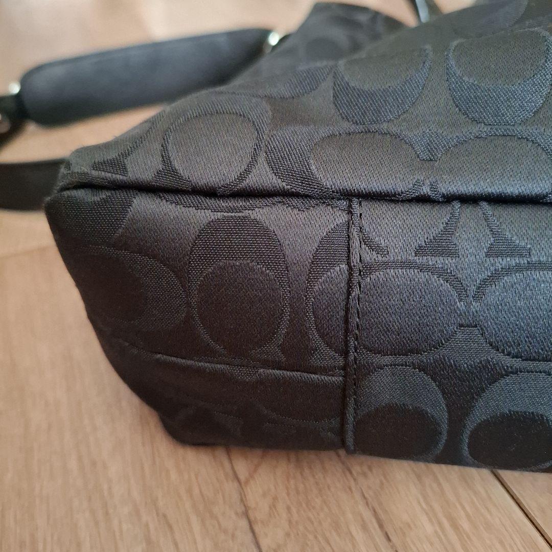 COACH　2WAYバッグ　ブラック