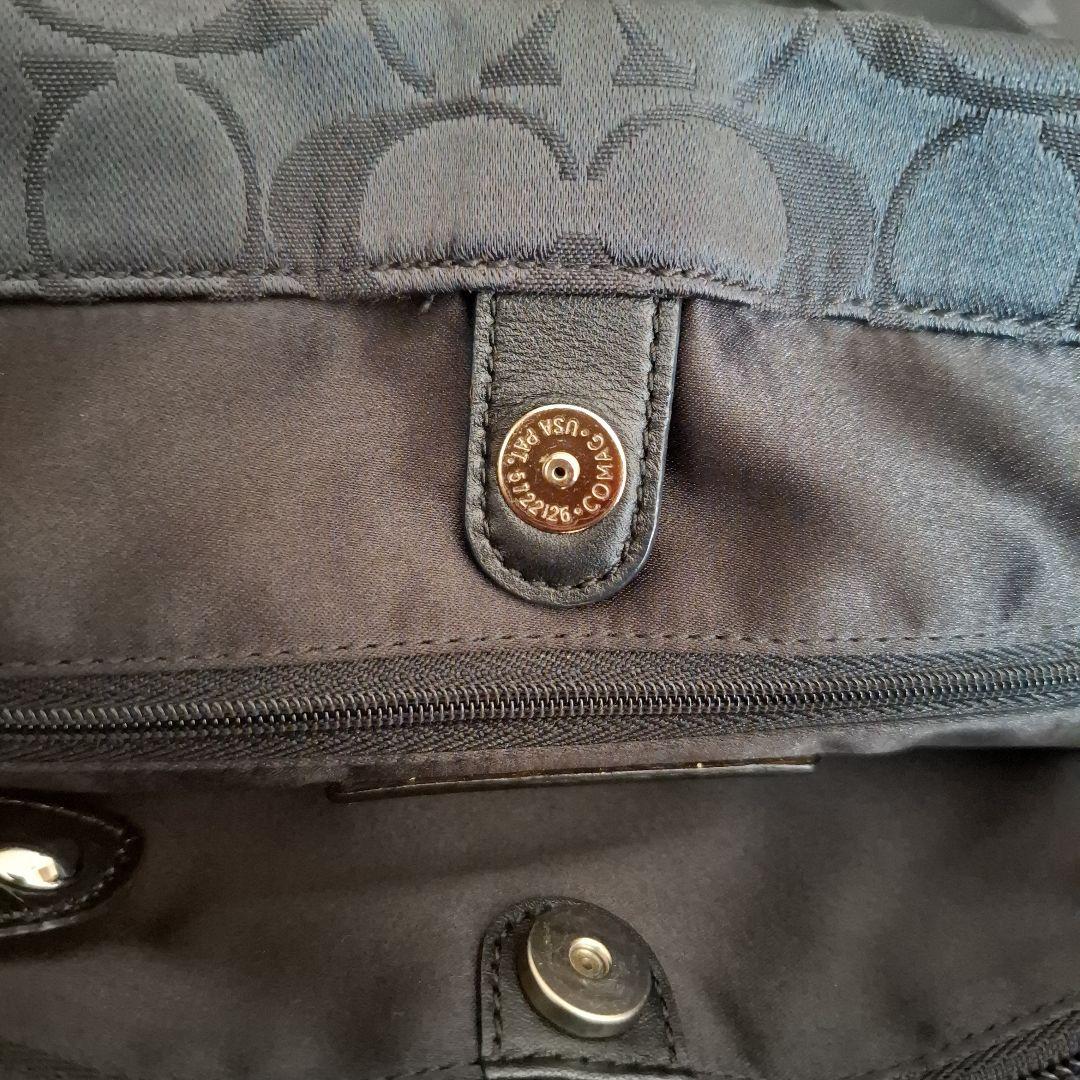 COACH　2WAYバッグ　ブラック