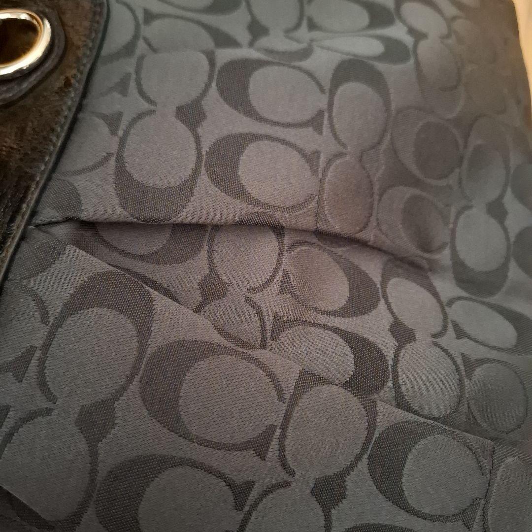 COACH　2WAYバッグ　ブラック