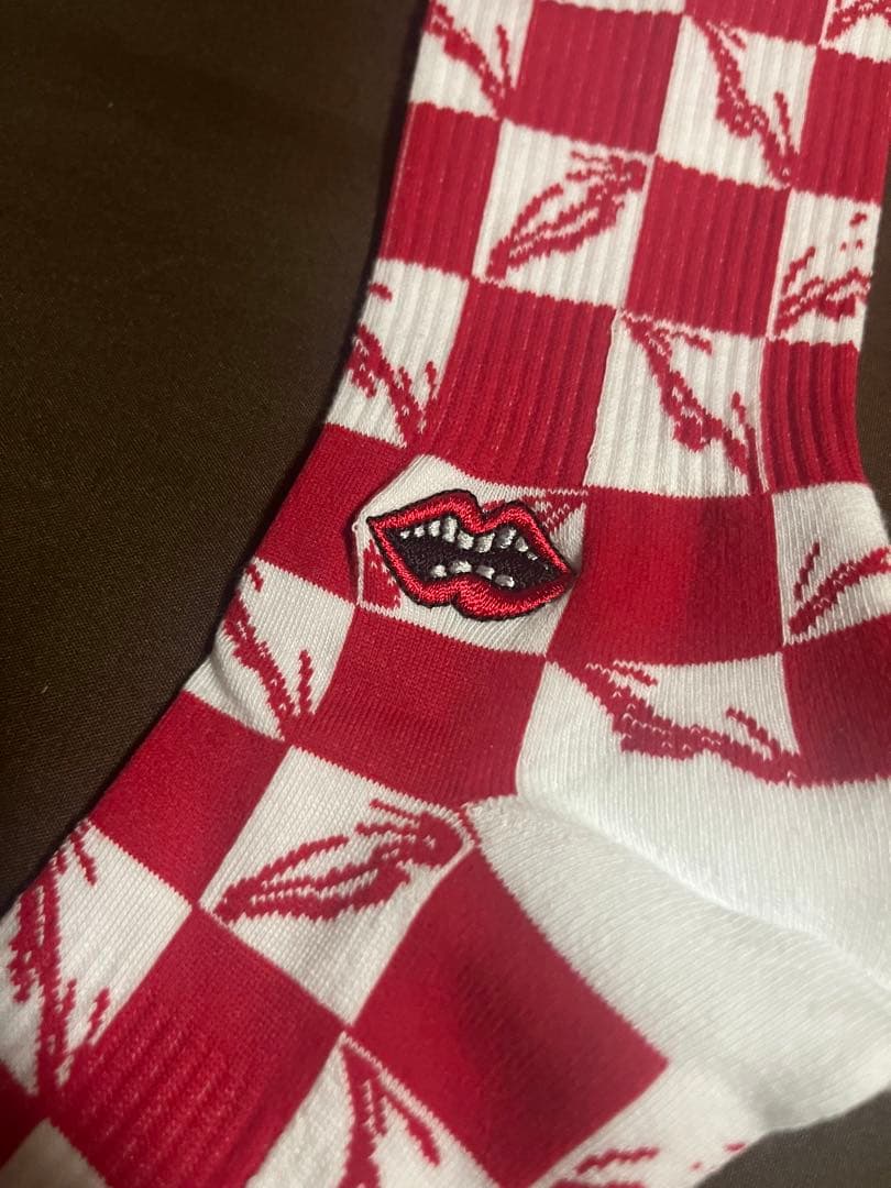 クロムハーツ　ソックス　レッド&ブルー