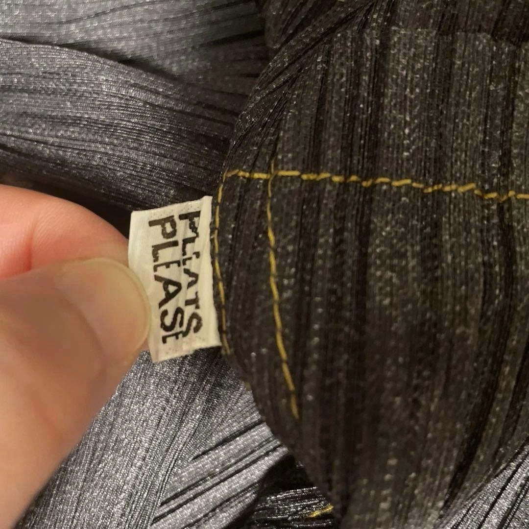 プリーツプリーズ　ショートパンツ　デニム転写