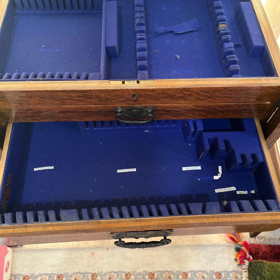 アンティーク　カトラリーケース　コンソールテーブル　ミニチェスト