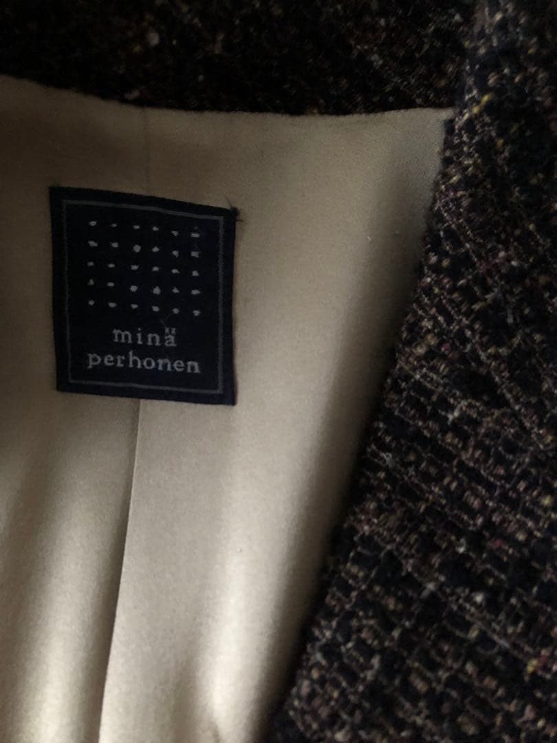 専用　mina perhonen ツイード ロングコート