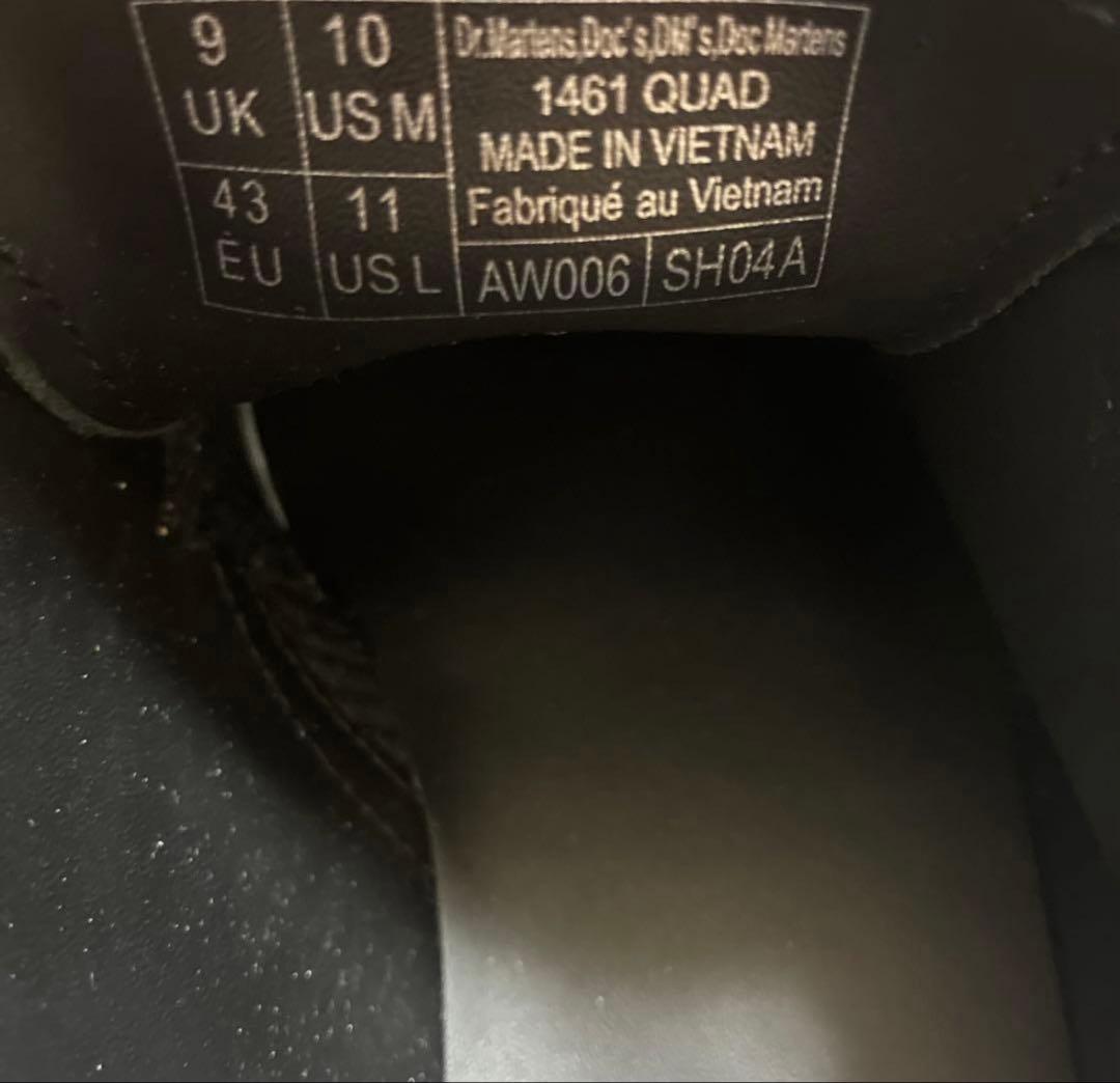 【極美品】Dr. Martens 1461 QUAD 厚底タイプ　UK9
