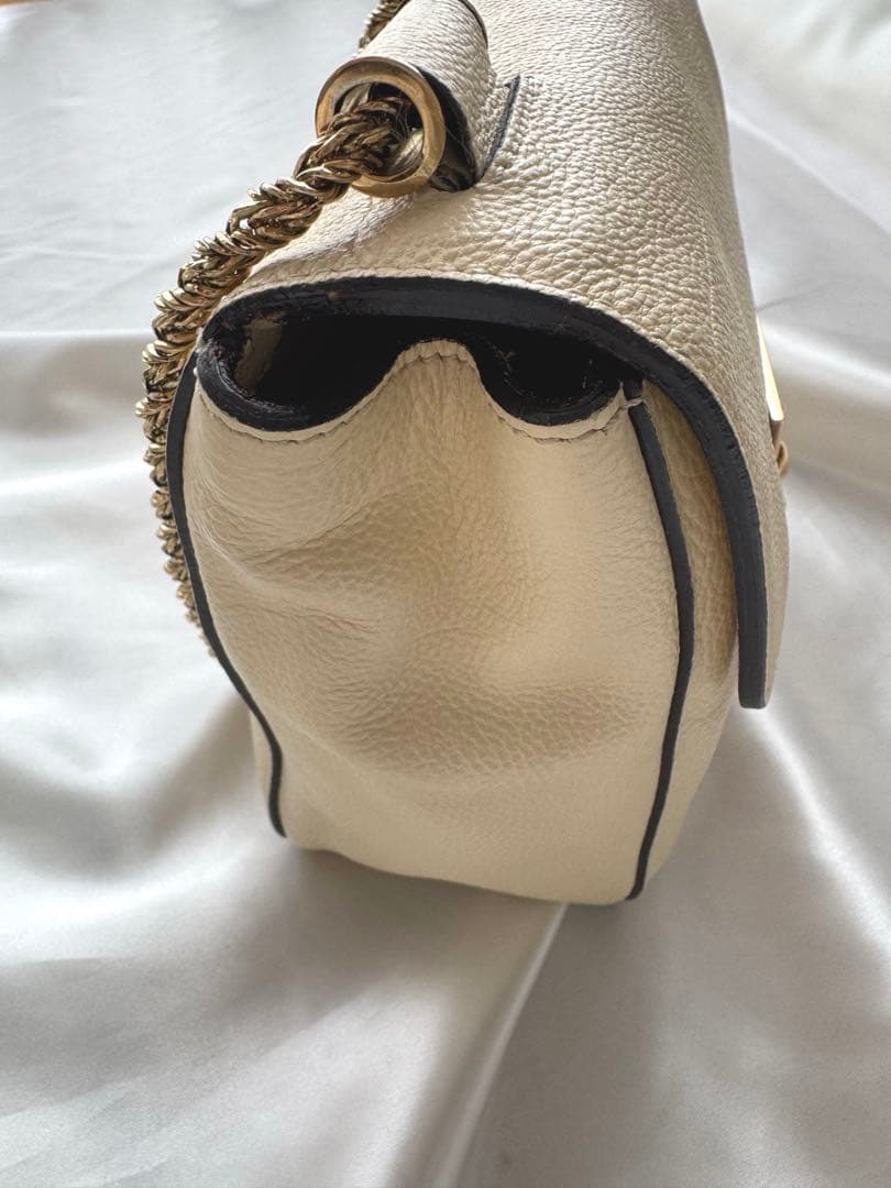 Chloe♡クロエ 2way エルシー ショルダーバッグ ターンロック ベージュ