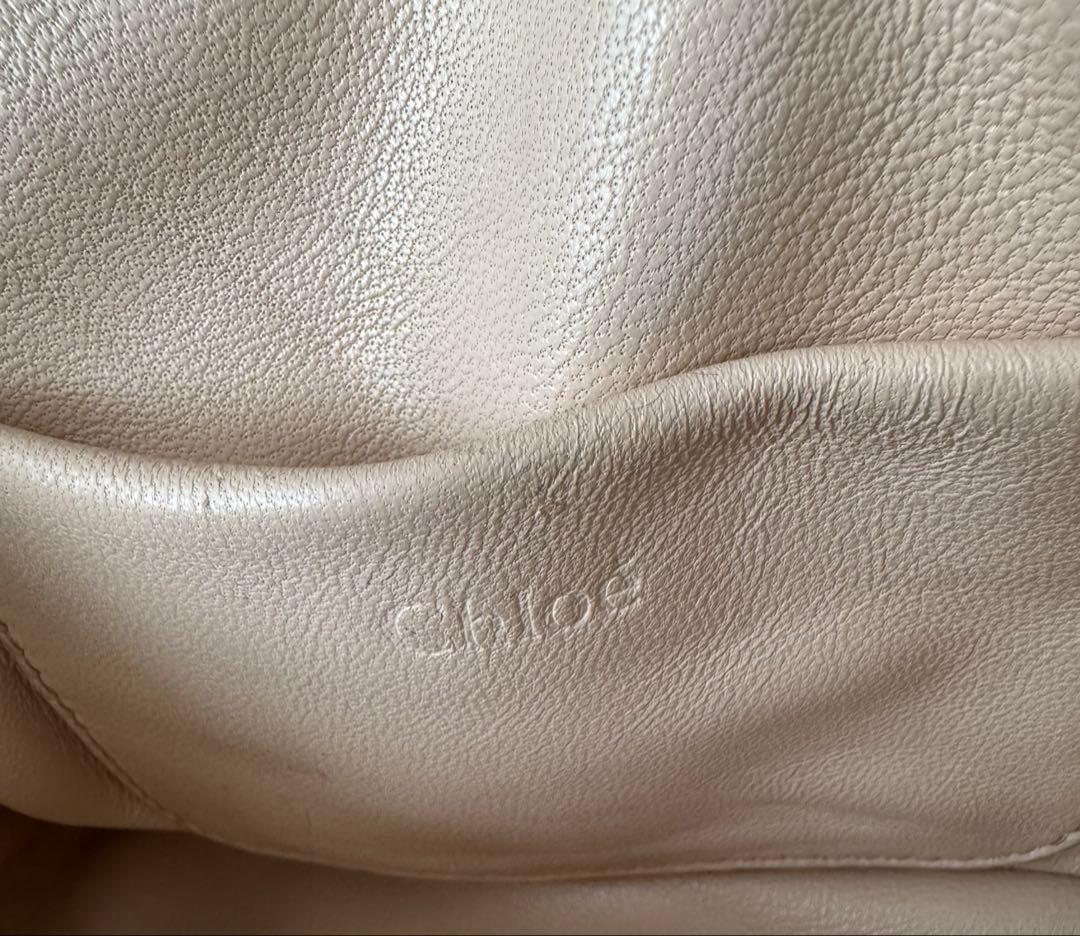 Chloe♡クロエ 2way エルシー ショルダーバッグ ターンロック ベージュ