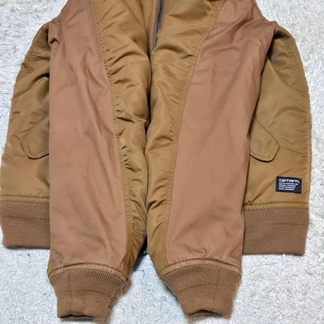 極美品　おしゃれ　カーハート　M相当　MA-1 フライトジャケット　キャメル