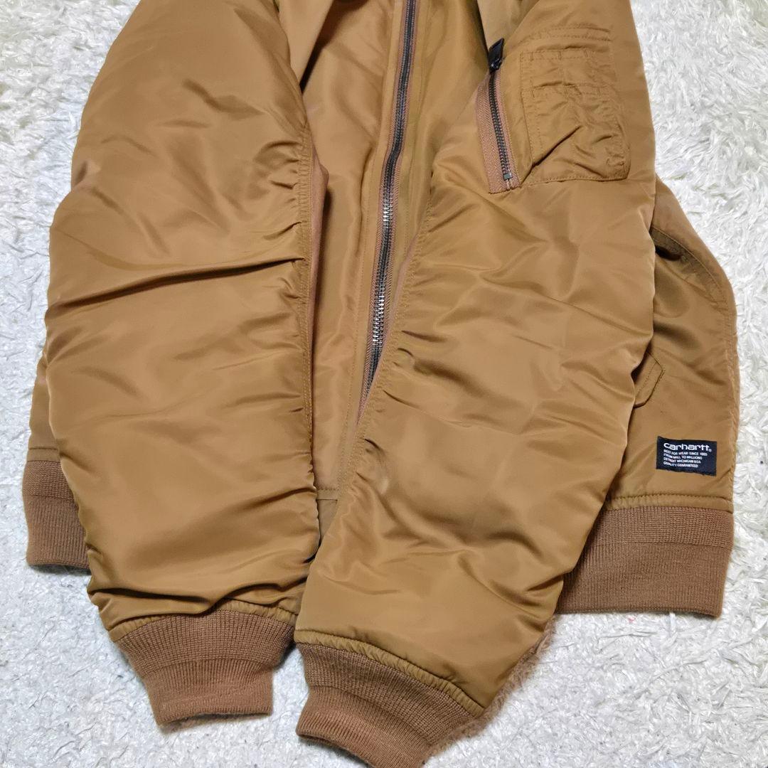 極美品　おしゃれ　カーハート　M相当　MA-1 フライトジャケット　キャメル