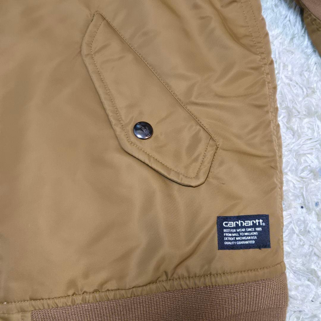 極美品　おしゃれ　カーハート　M相当　MA-1 フライトジャケット　キャメル