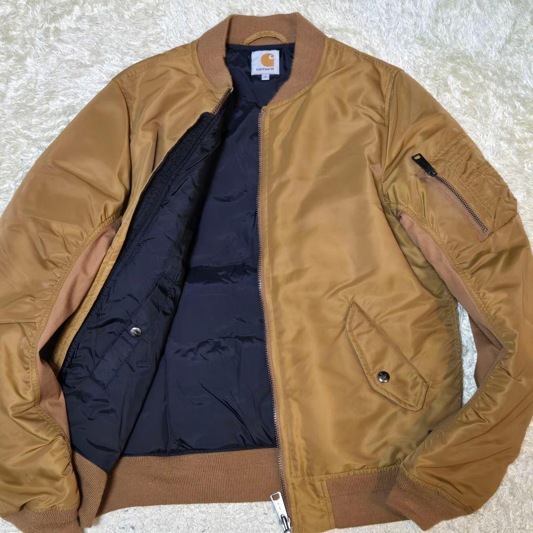 極美品　おしゃれ　カーハート　M相当　MA-1 フライトジャケット　キャメル