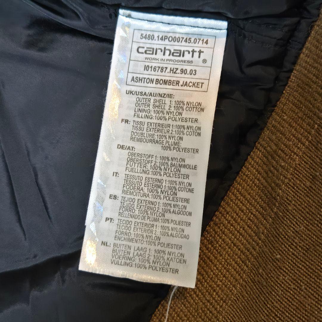 極美品　おしゃれ　カーハート　M相当　MA-1 フライトジャケット　キャメル