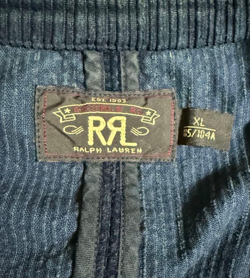 RRL ダブルアールエル コーデュロイジャケット XLインディゴブルー