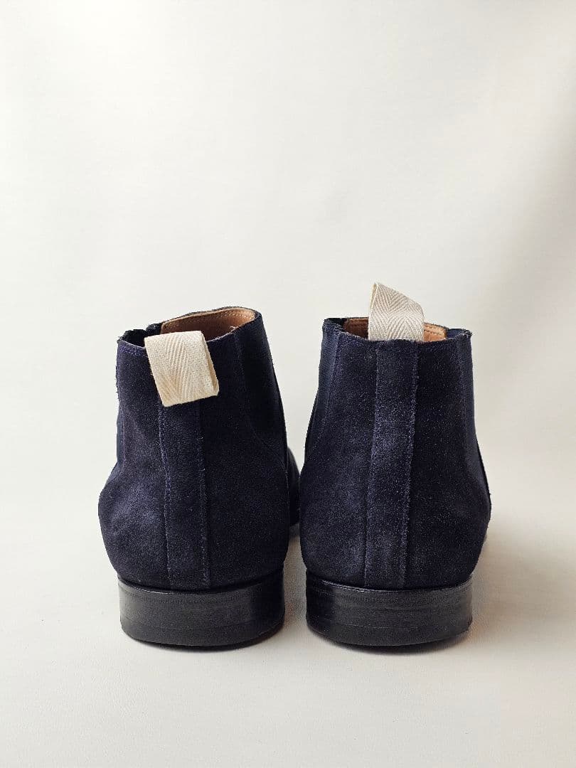 状態良好　クロケットアンドジョーンズ　UK7.5 ネイビー　サイドゴア