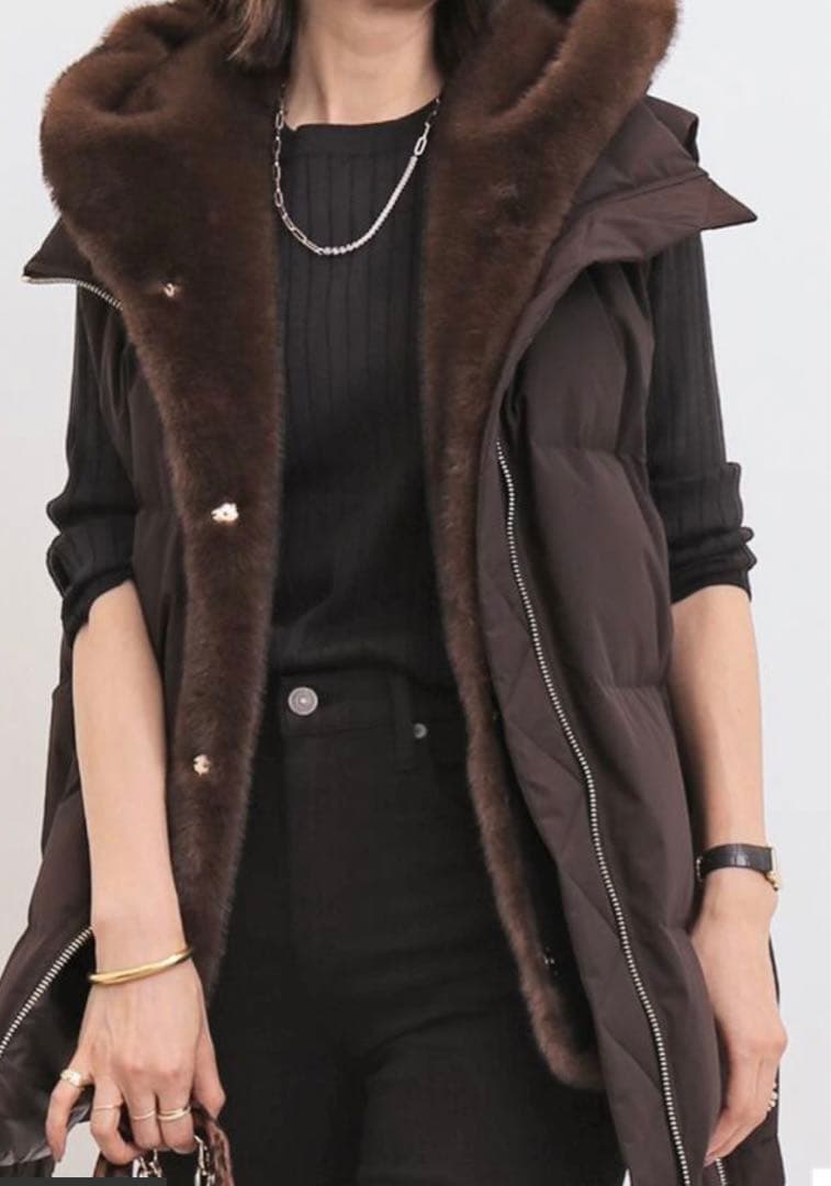 アパルトモン☆ LOU ANDREA/ルー アンドレアフェイクファーベスト