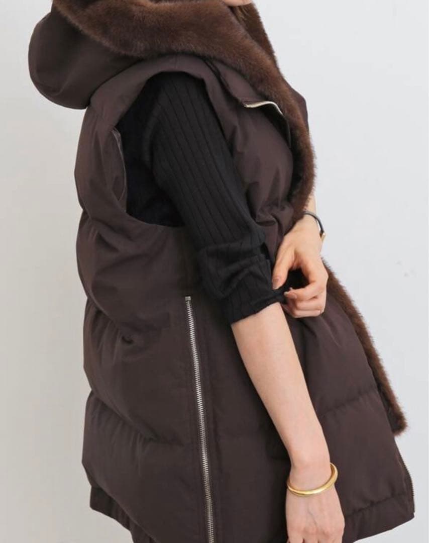 アパルトモン☆ LOU ANDREA/ルー アンドレアフェイクファーベスト