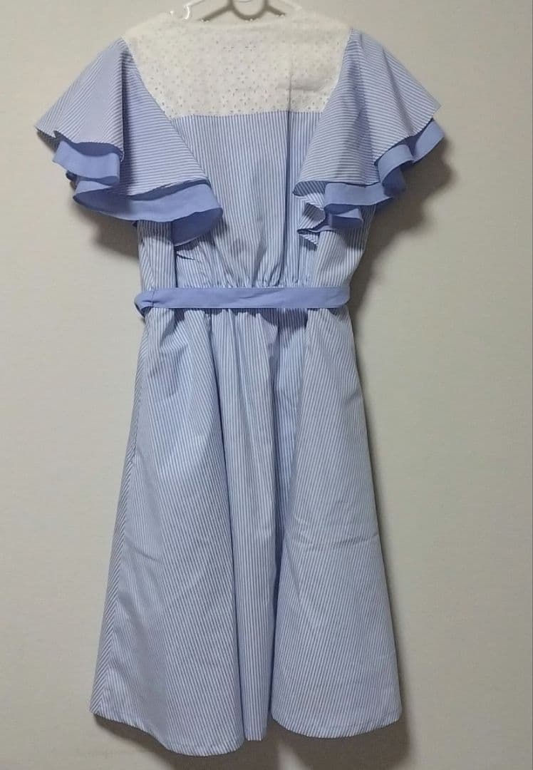 【新品】mezzo piano junior ラッフル袖 ワンピース 160