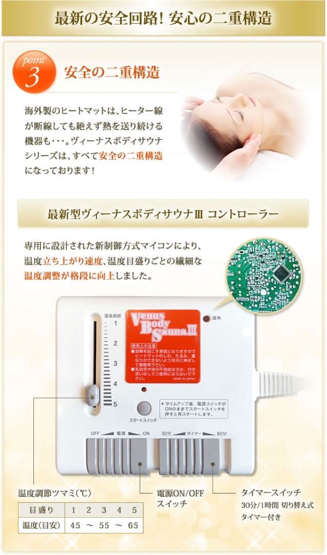 リラクゼーショングッズ Venus Body Sauna III