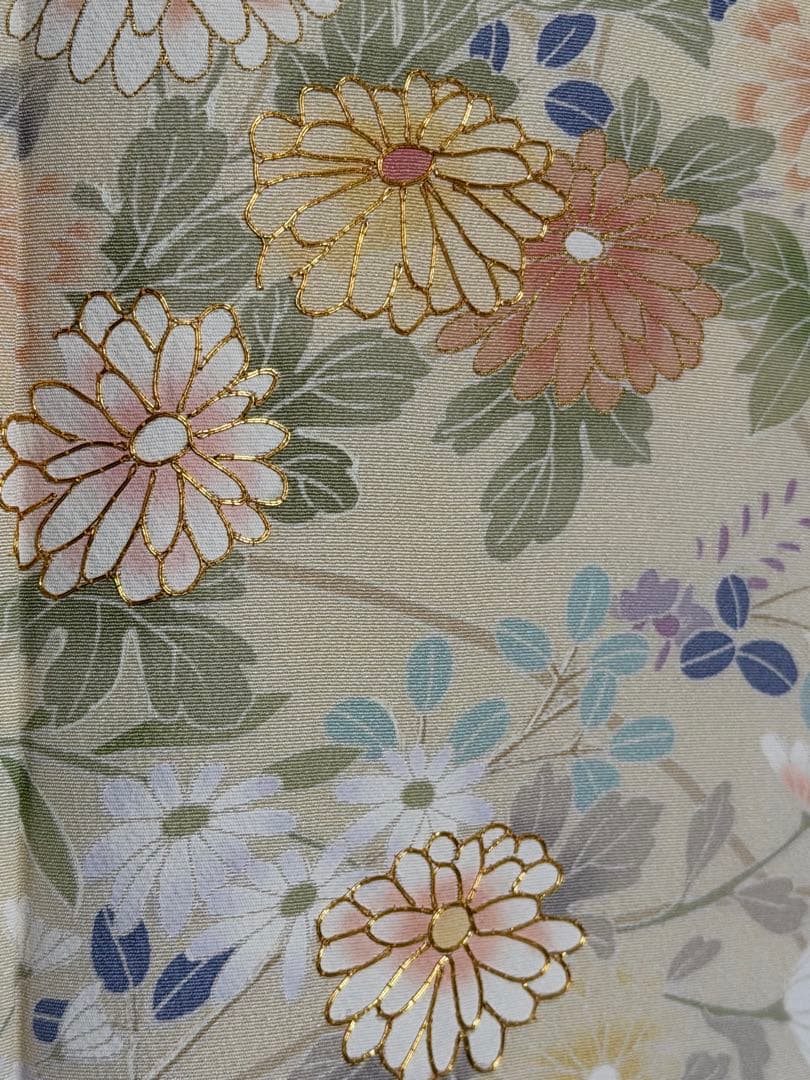 訪問着フルセット　トールサイズ　暈し染め　　　四季の花