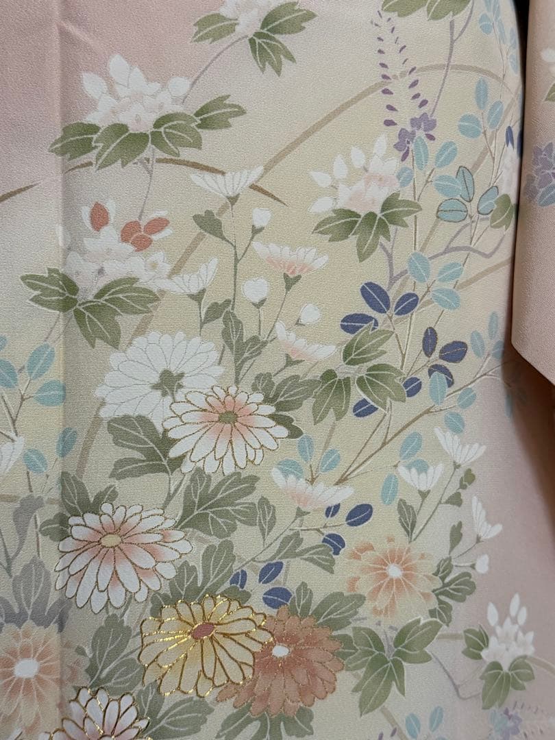 訪問着フルセット　トールサイズ　暈し染め　　　四季の花