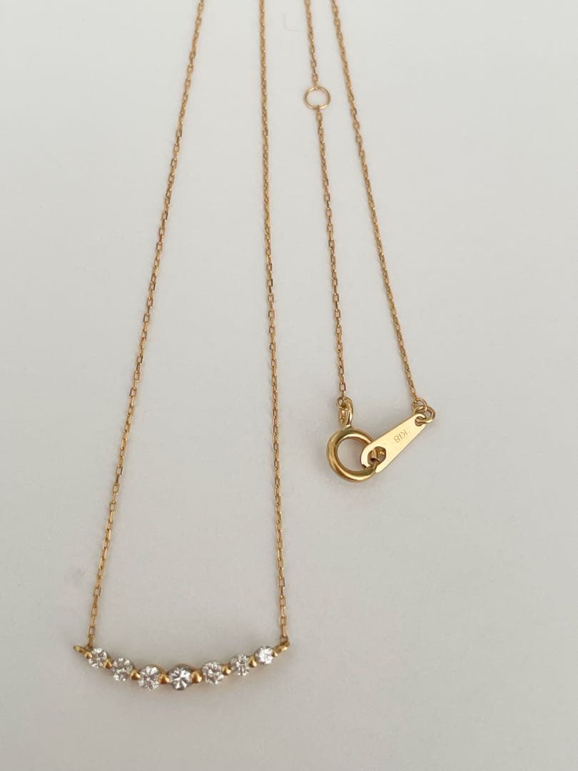 k18ダイヤモンド　ネックレス