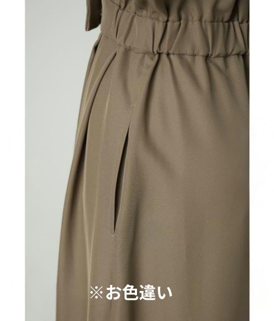 美品 niana ニアナ スタンドアウトカラーオールインパンツ パンツドレスL