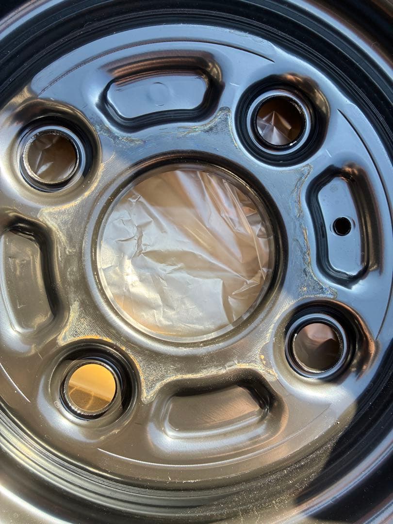 スズキ純正ホイール4本　スペーシア新車外し　スチール　鉄チン　テッチン14インチ