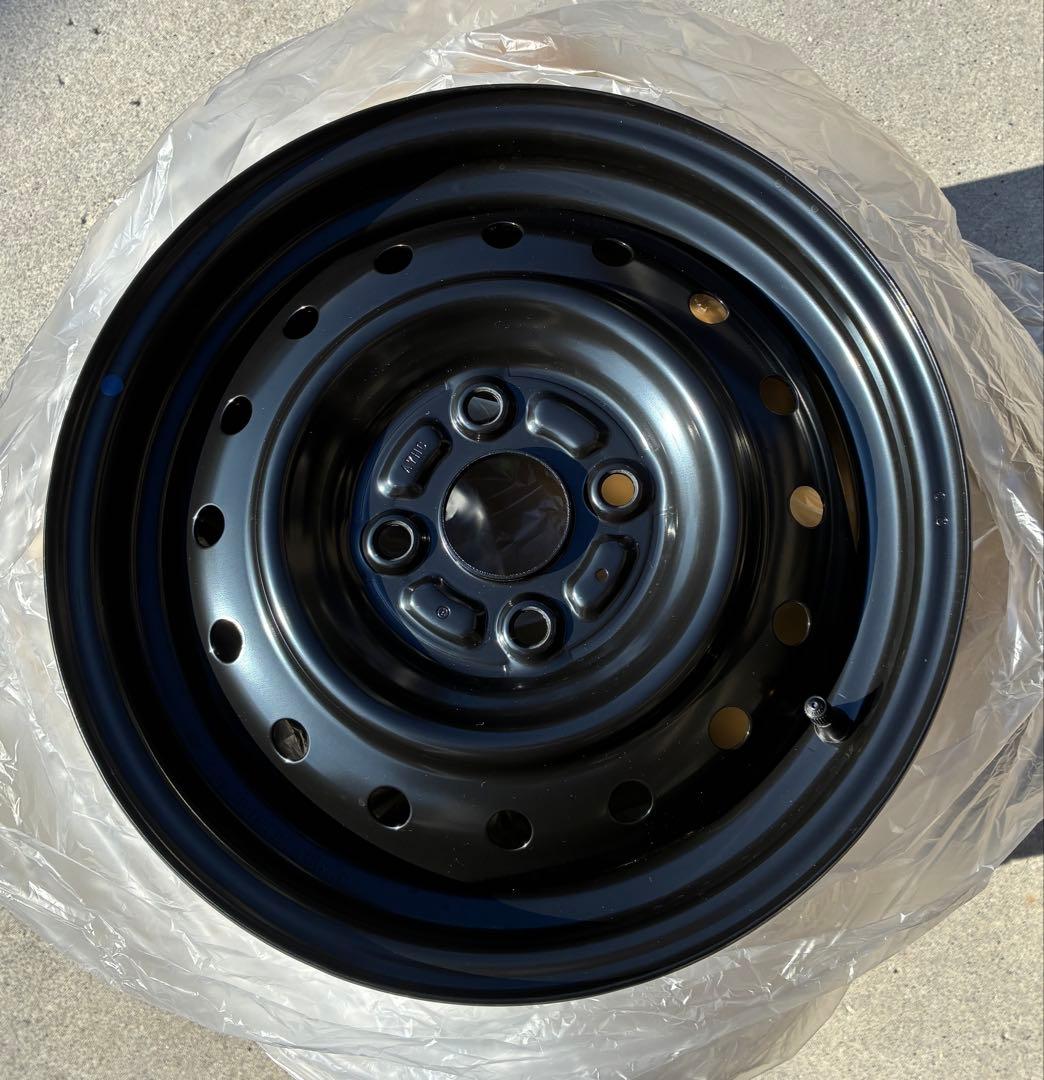 スズキ純正ホイール4本　スペーシア新車外し　スチール　鉄チン　テッチン14インチ