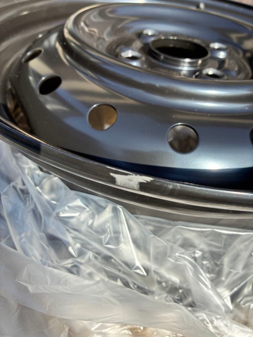 スズキ純正ホイール4本　スペーシア新車外し　スチール　鉄チン　テッチン14インチ